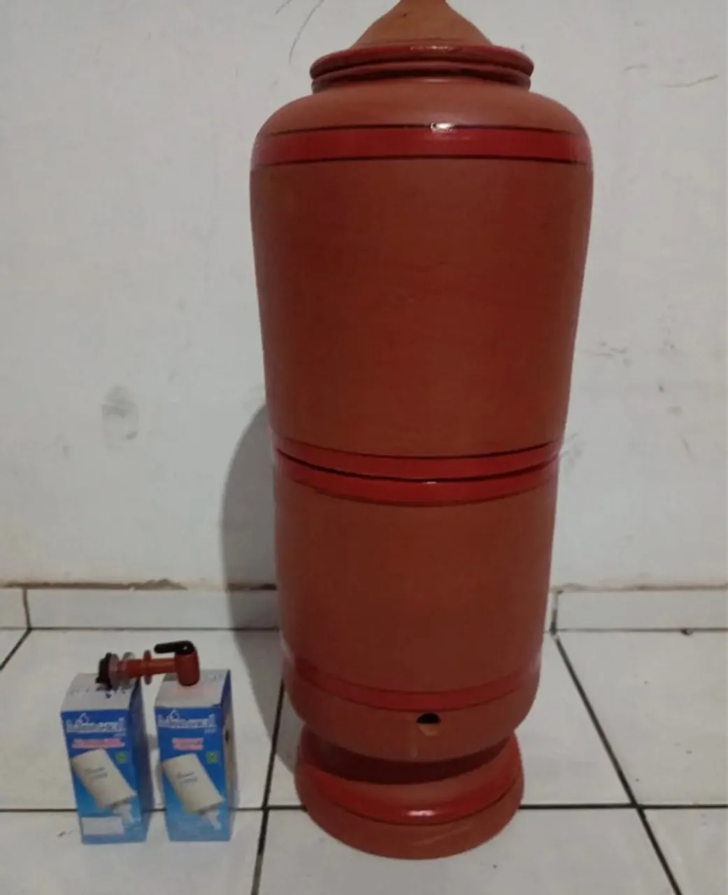 Filtro de água de barro novo completo