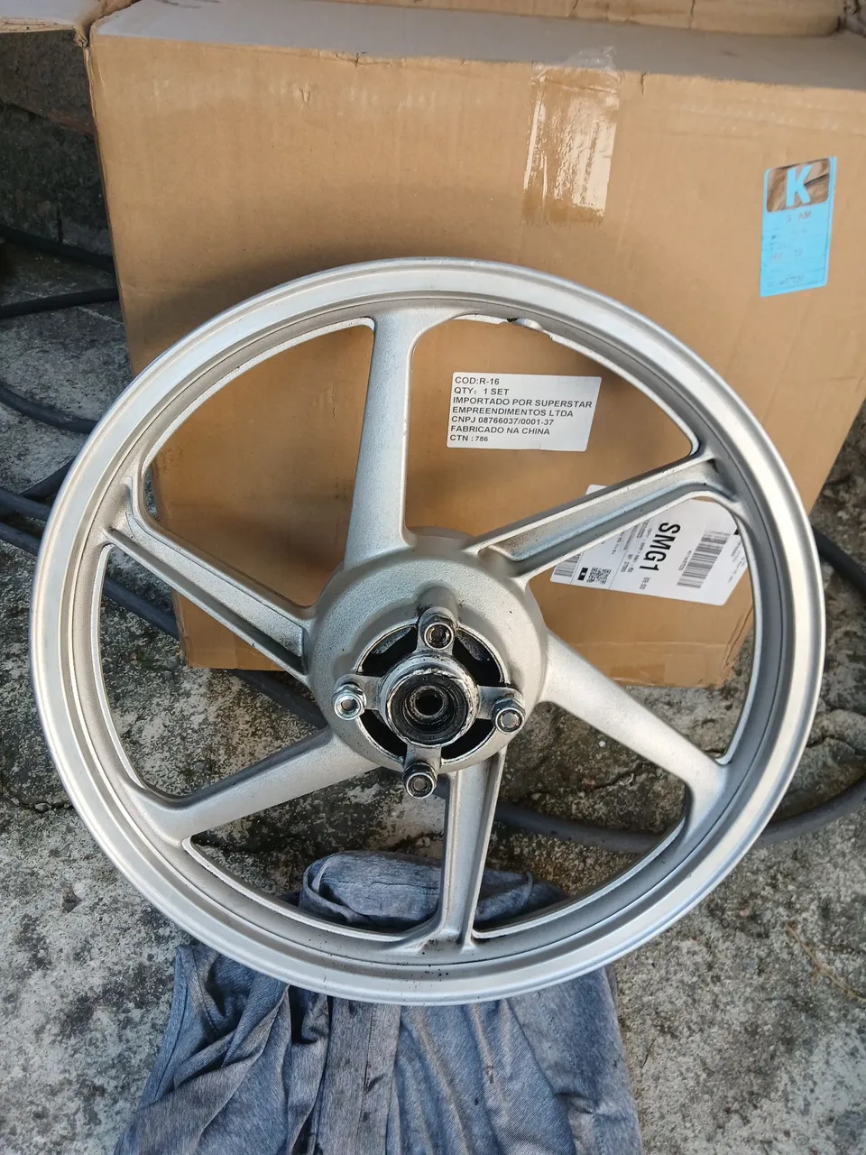 Roda de liga leve cg 125