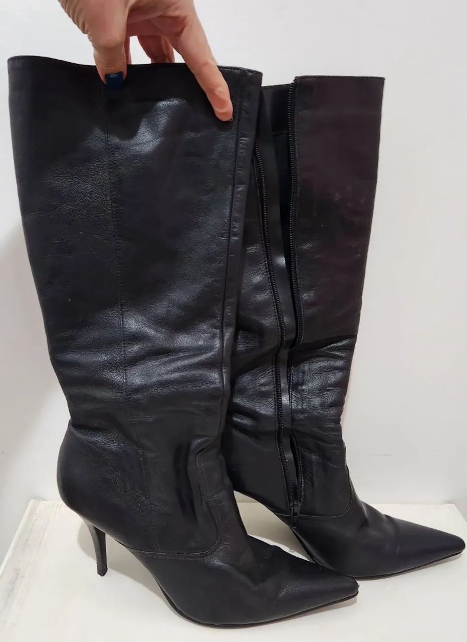 Bota Preta cano longo n. 39<br> - Foto 3