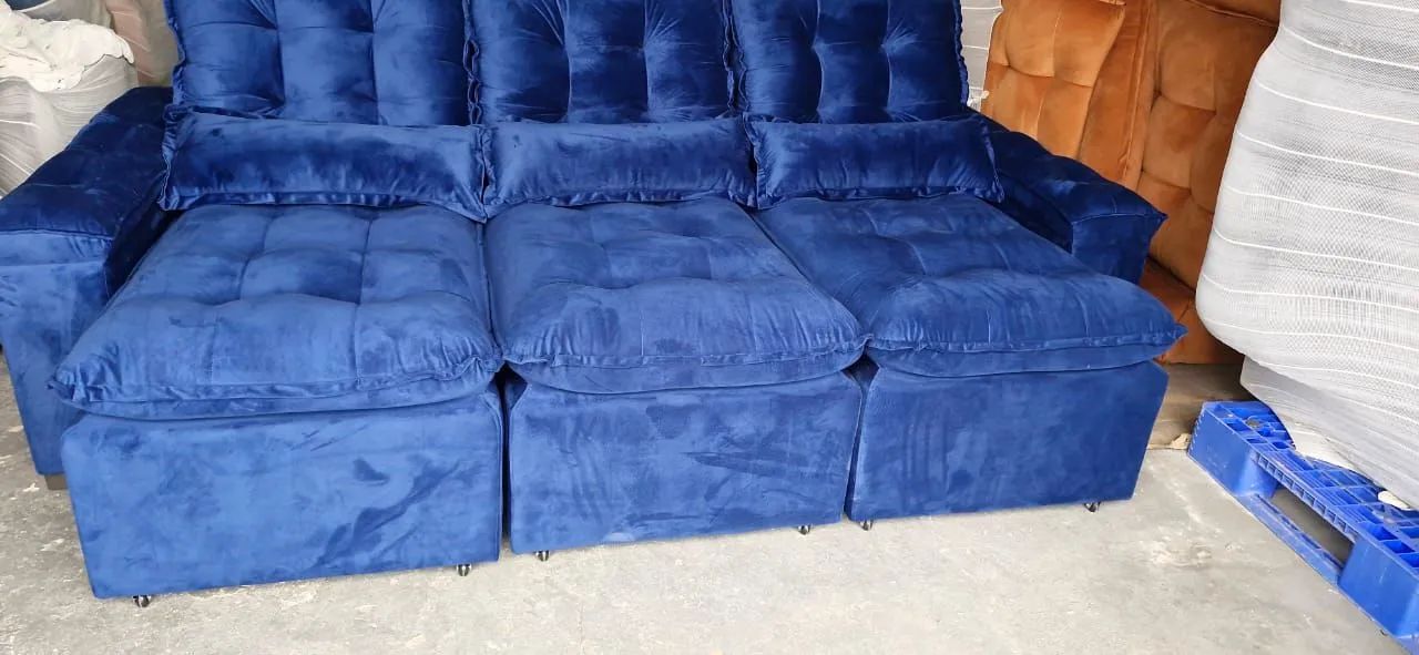 Sofá Retrátil e Reclinável 3 lugares  - Foto 4