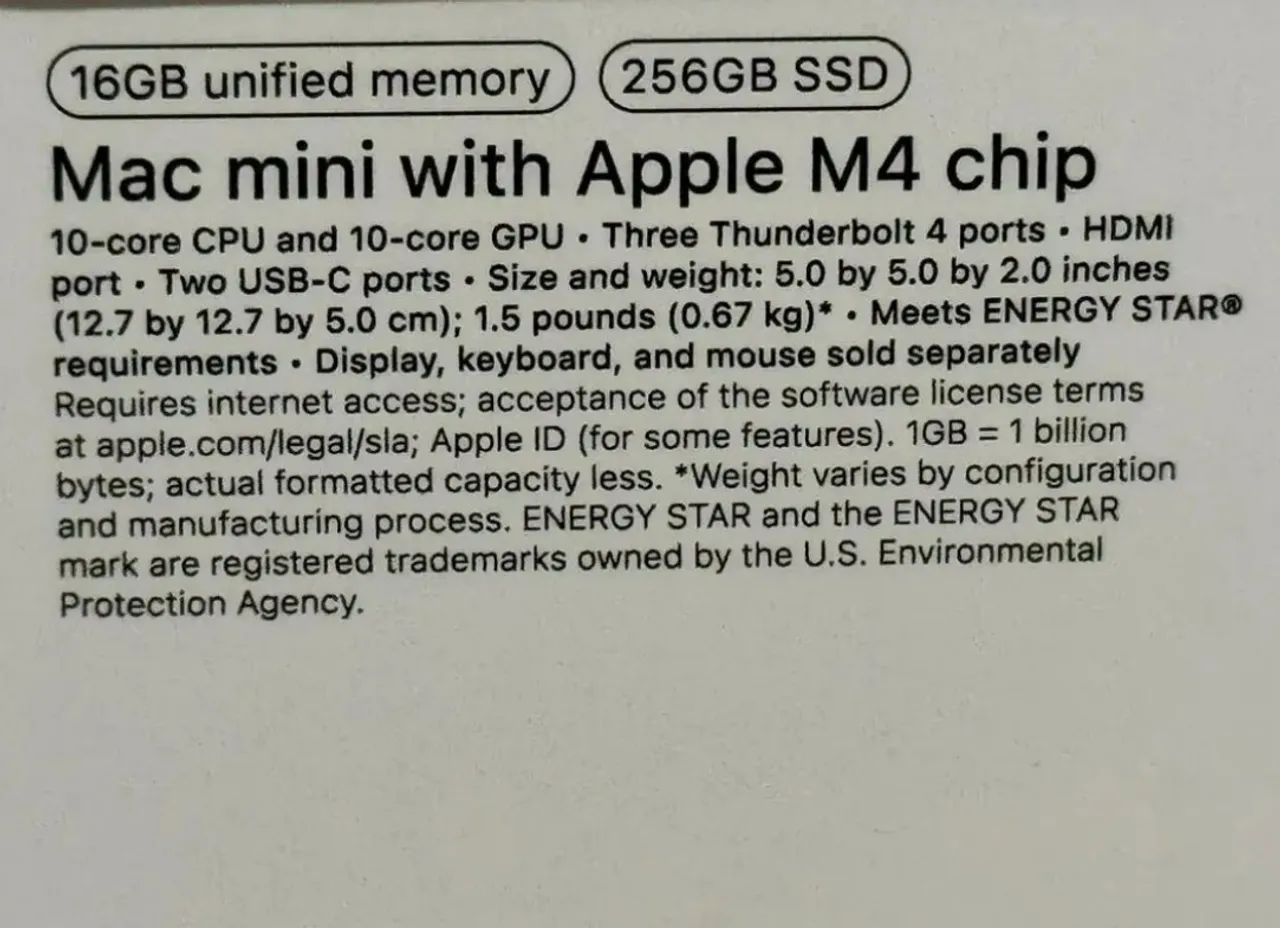 Mac Mini Apple M4 16 256 - Foto 3