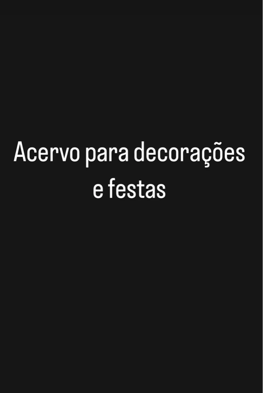 Acervo completo para decorações de festas.