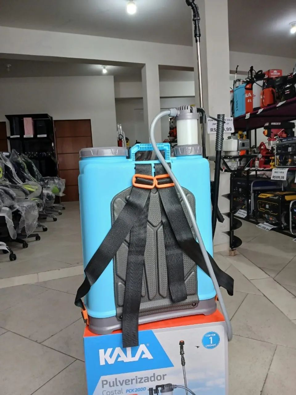 Pulverizador para passar veneno kala 20l costal  novo na caixa  - Foto 4