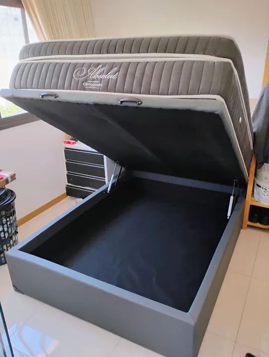 Cama Box com Baú blindadaa