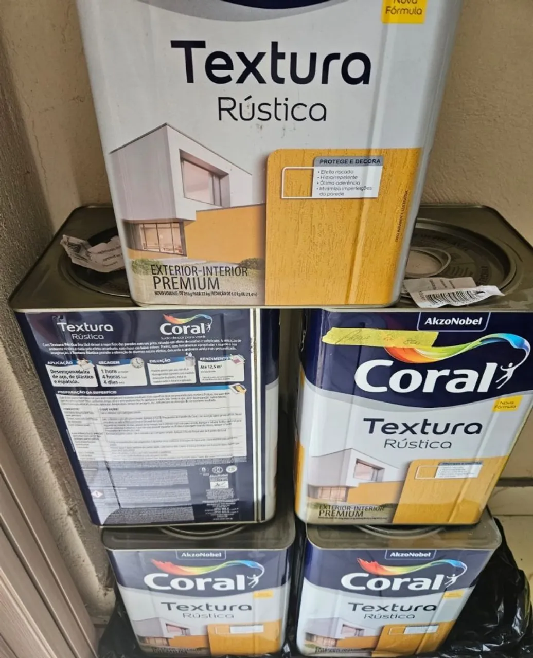 Tinta Textura Rústica Coral Premium 22kg