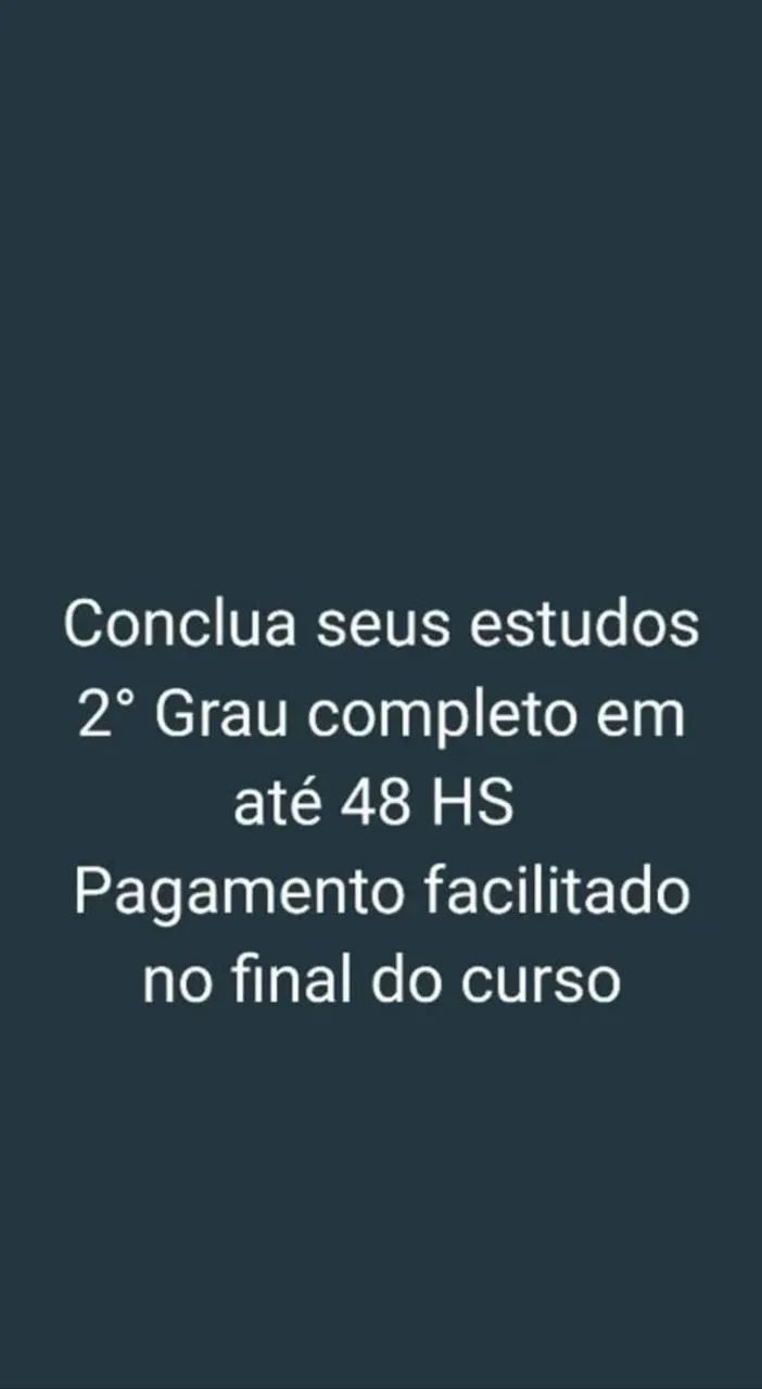 Conclusão do ensino médio completo!!
