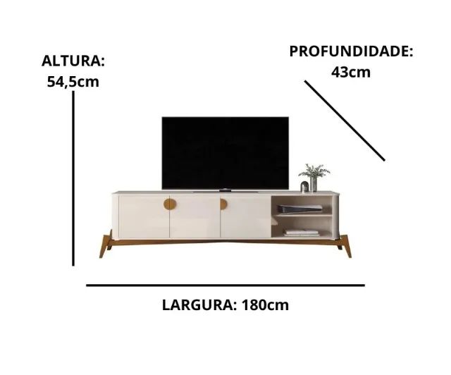 Bancada Rack Buriti 1.8 DIVIDIMOS EM ATE 10 X SEM JUROS  - Foto 3