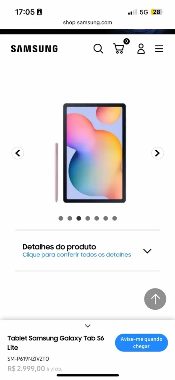 Tablet Samsung Galaxy Tab S6 Lite