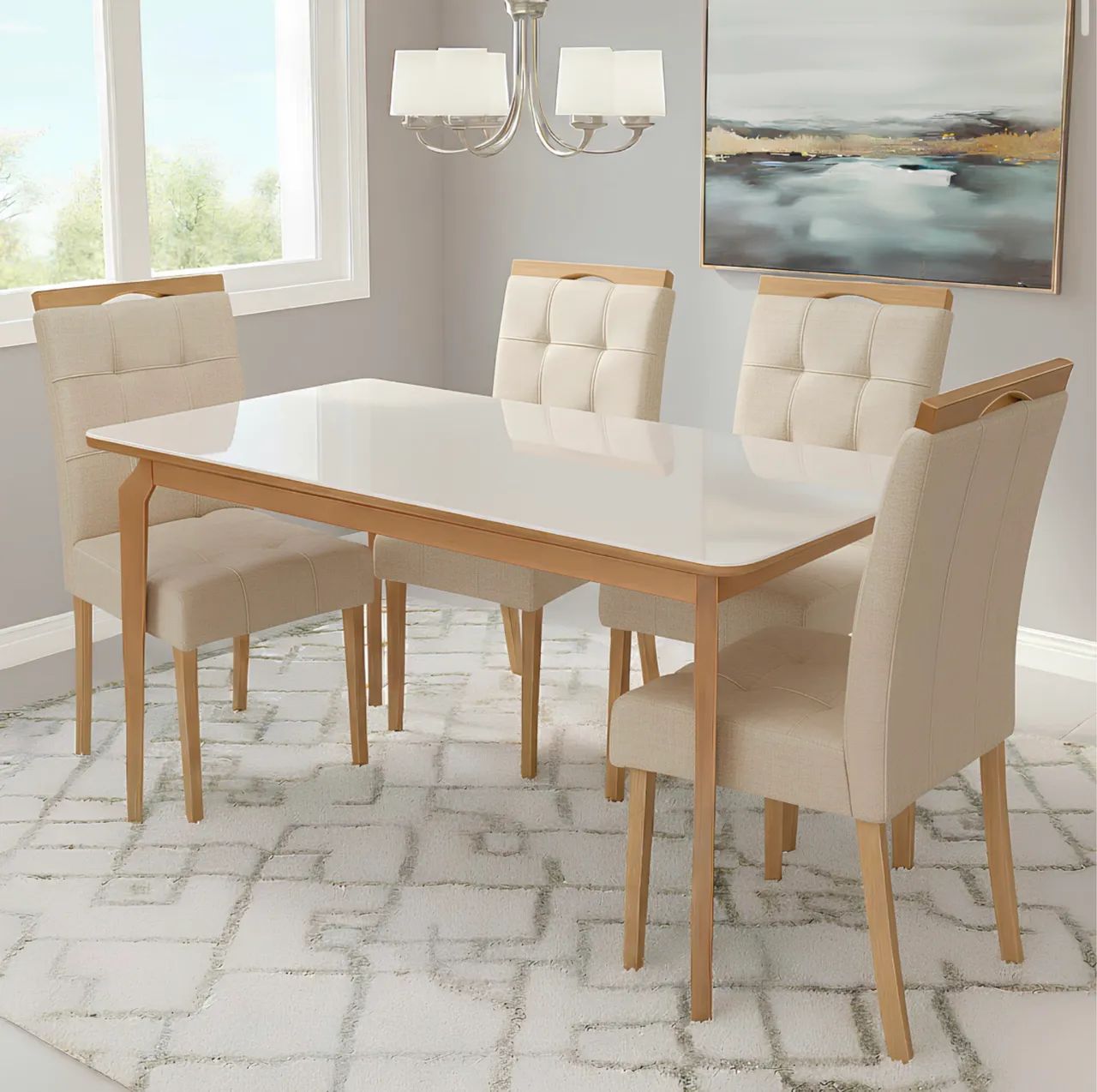 Conjunto Florença Premium 4 Lugares