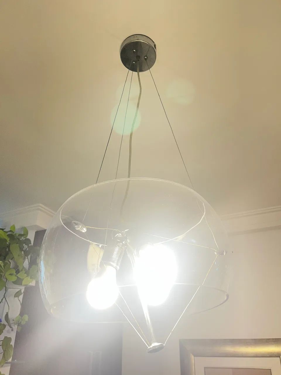 Lustre com vidro  - Foto 3