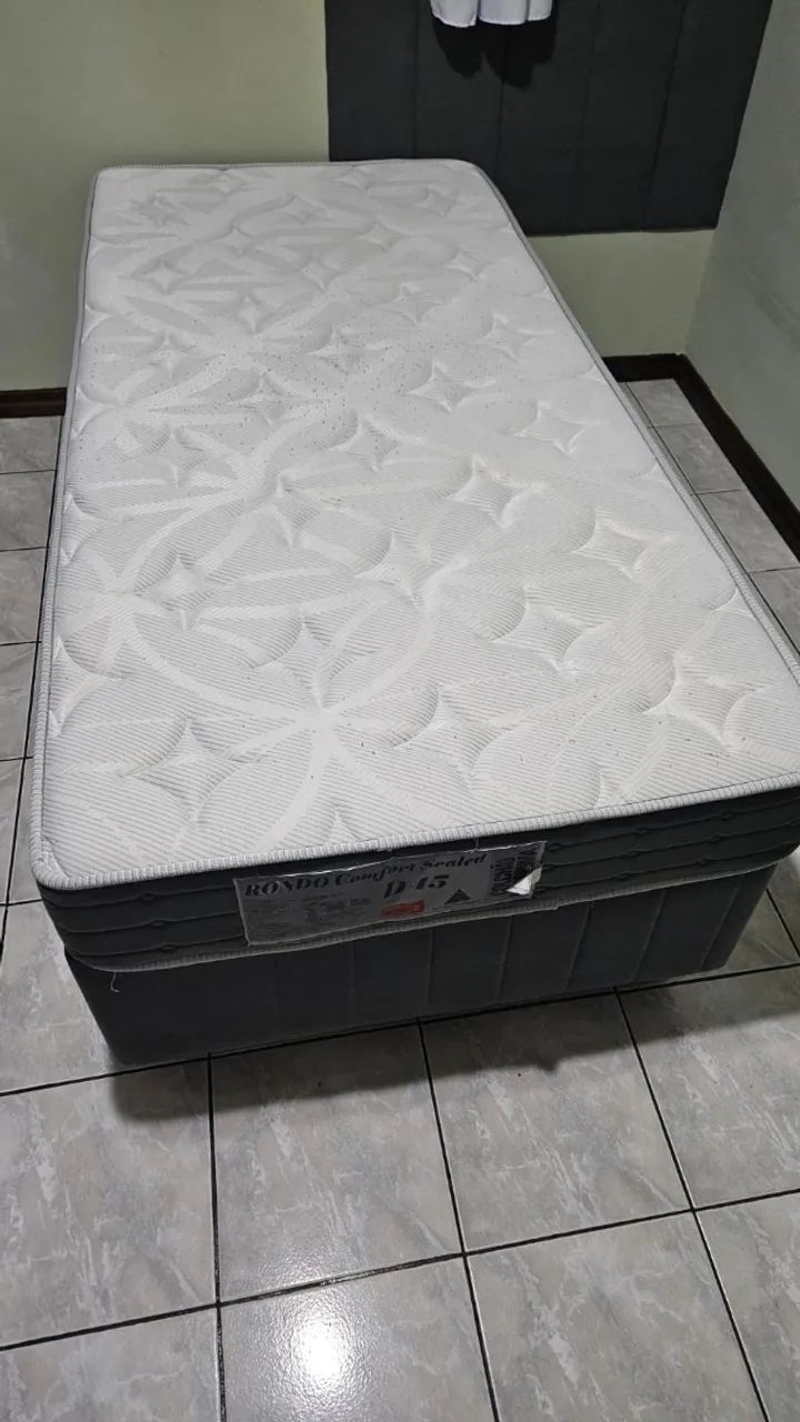 Cama Box Solteiro + Colchão
