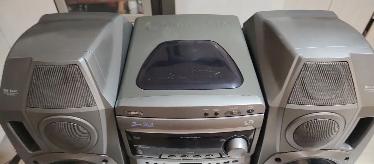 Aparelho de som Mini system gradiente energy E-550 Sony Philips Aiwa cce panasonic Sharp  - Foto 4