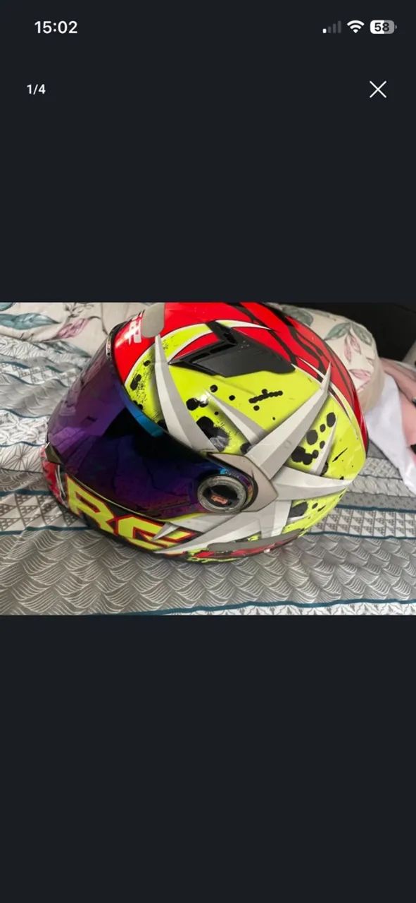 CAPACETE L52 RN, JÁ VEM COM INTERCOMUNICADOR  - Foto 4
