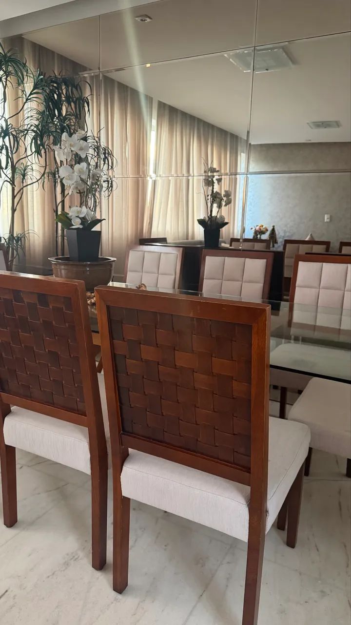 Mesa completa com 8 cadeiras Perfeitas Marca Líder Interiores - Foto 4