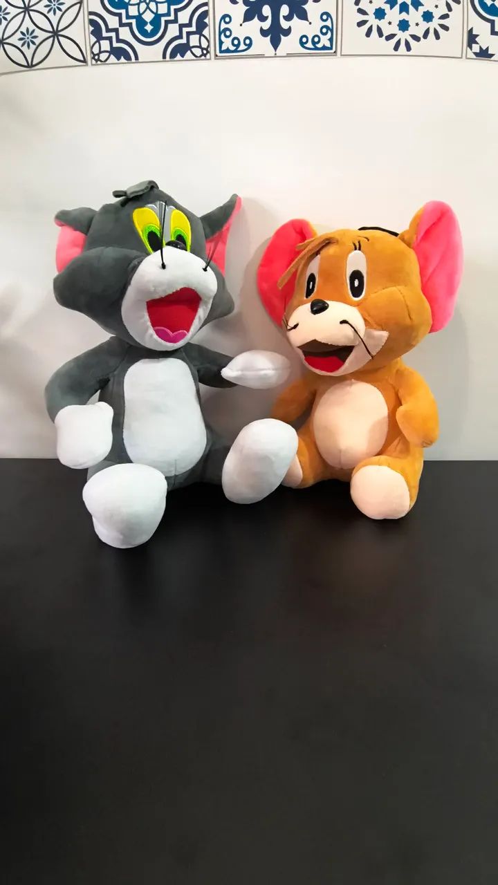 Conjunto Pelúcias Tom e Jerry - 30cm - Foto 3
