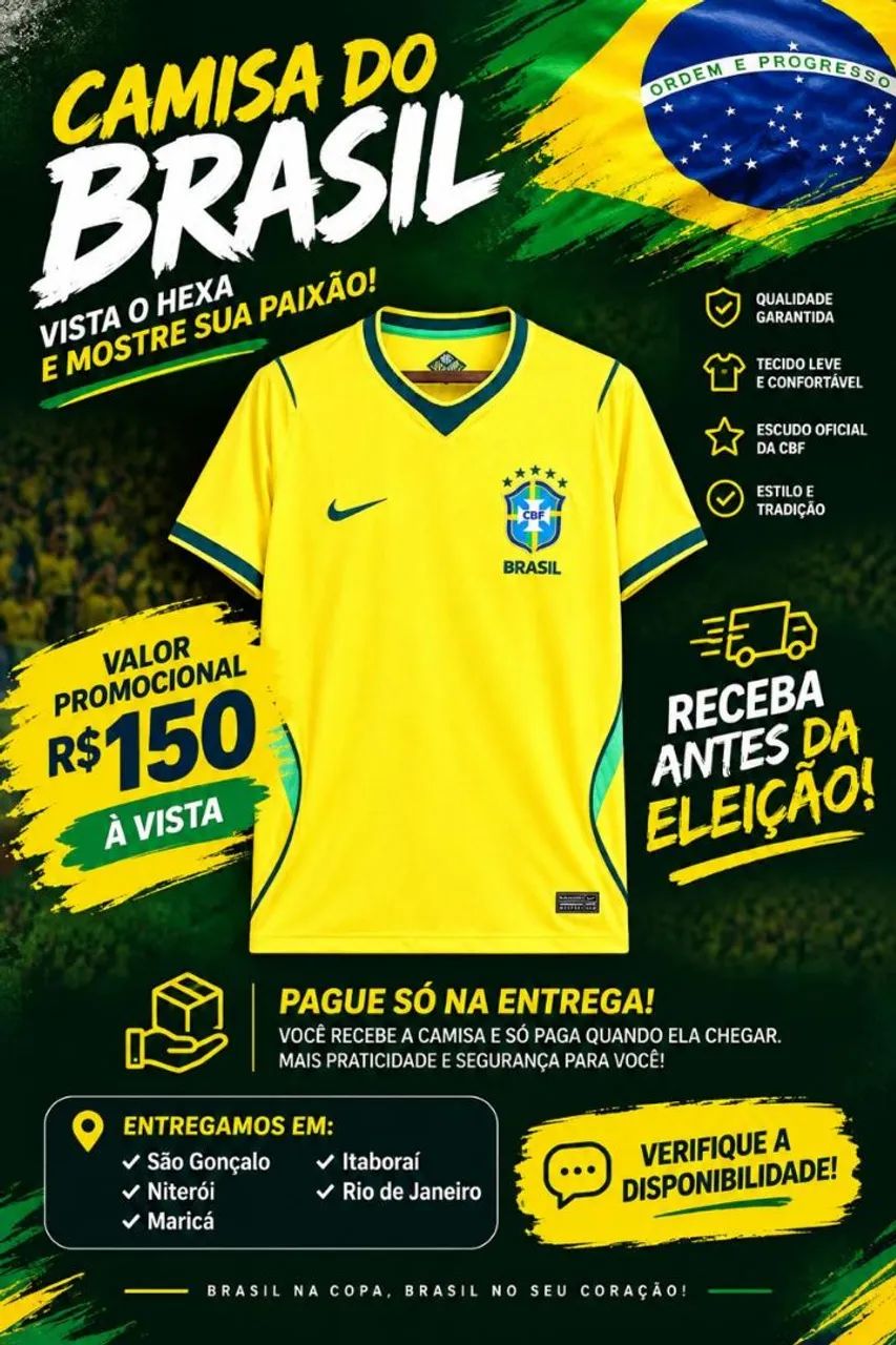 Camisa do Brasil PRONTA ENTREGA 