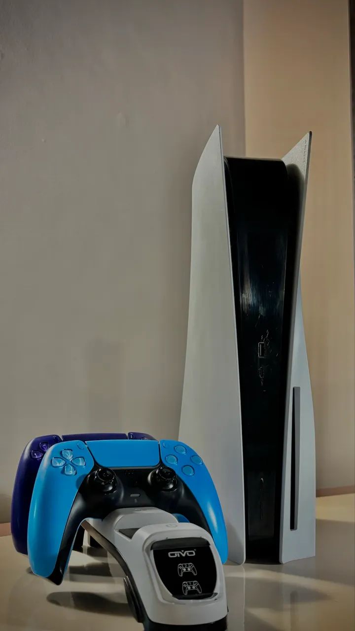 Ps5 2 Controles + Base de Carregamento 