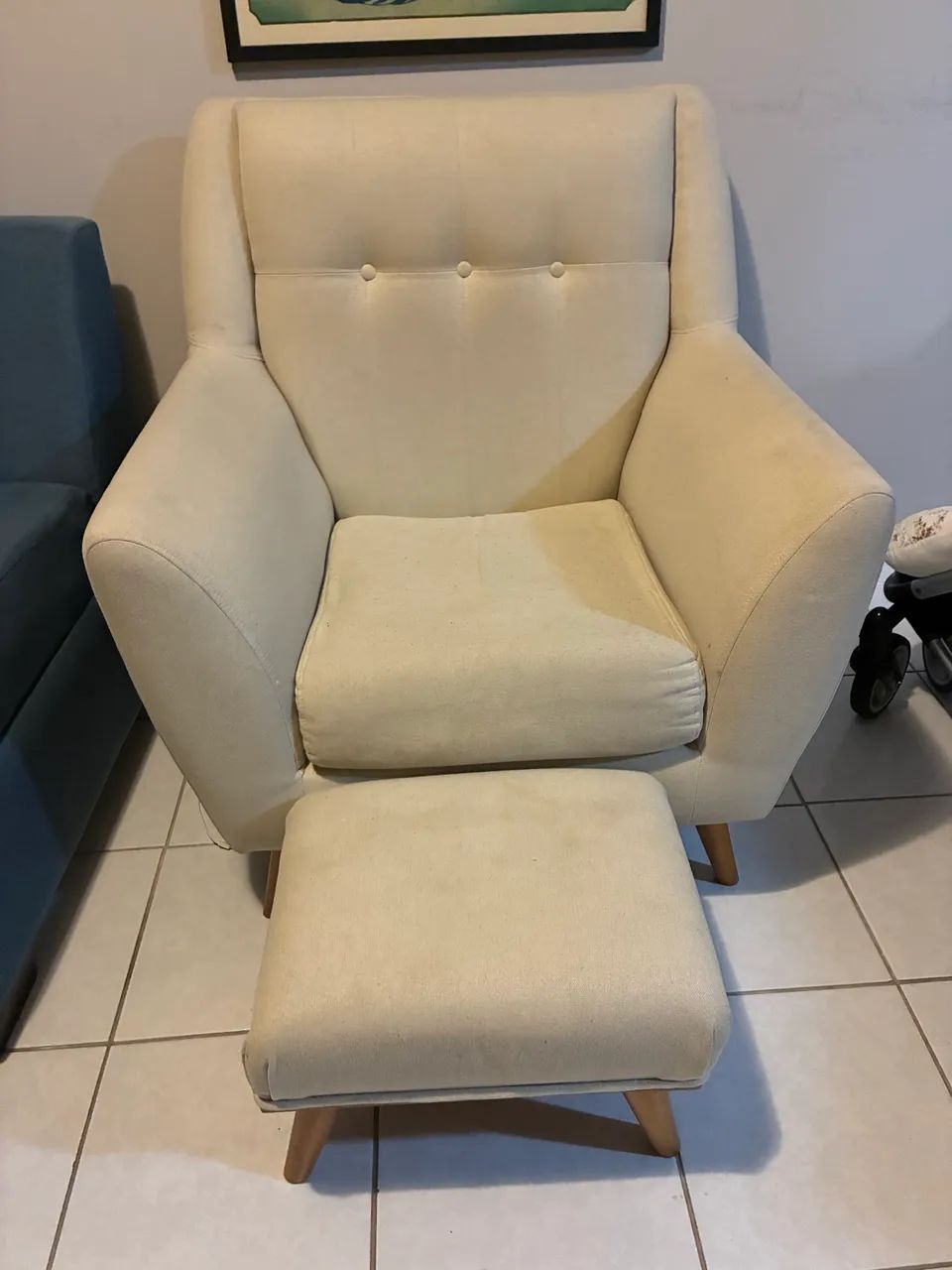 Poltrona de amamentação premium + Banqueta - Foto 3