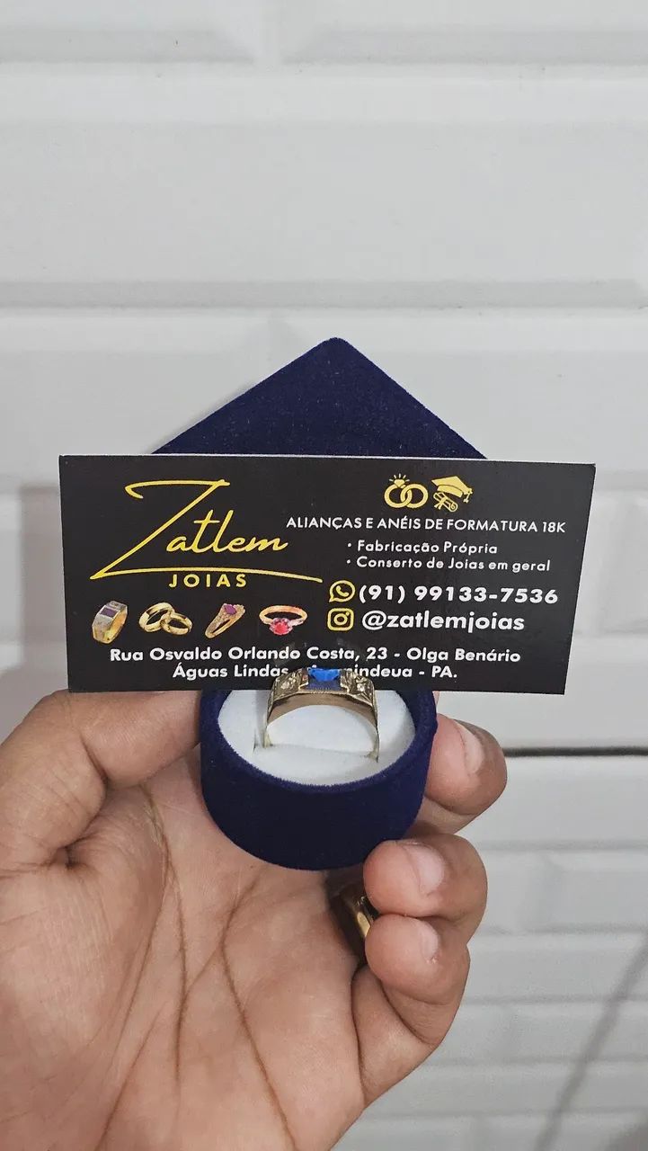 Anel de Formatura Ouro 18K - Foto 2