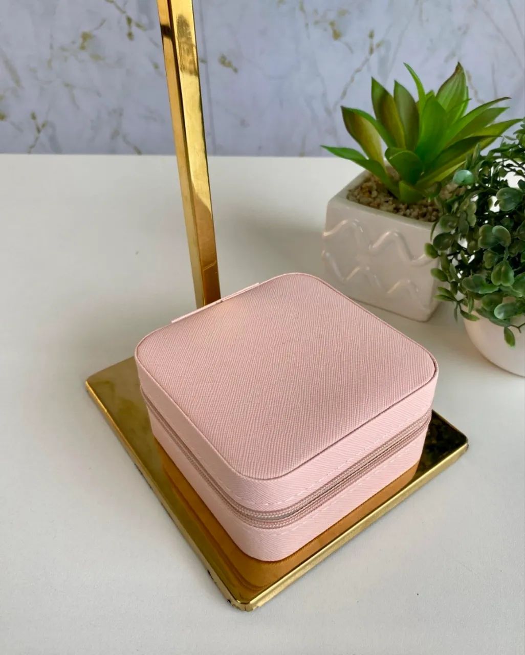PORTA-JOIAS / BRANCO & ROSA