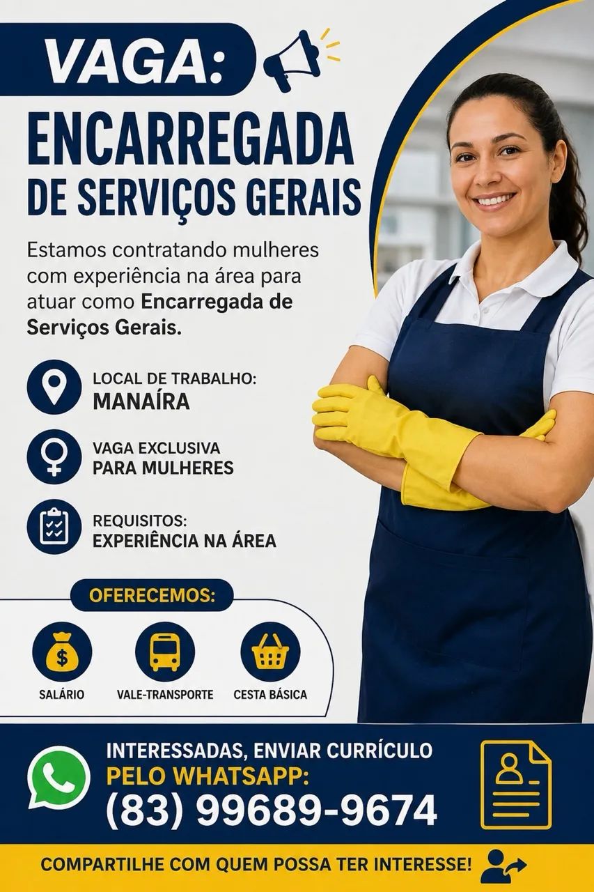 Vaga auxiliar de serviços gerais  - Foto 2