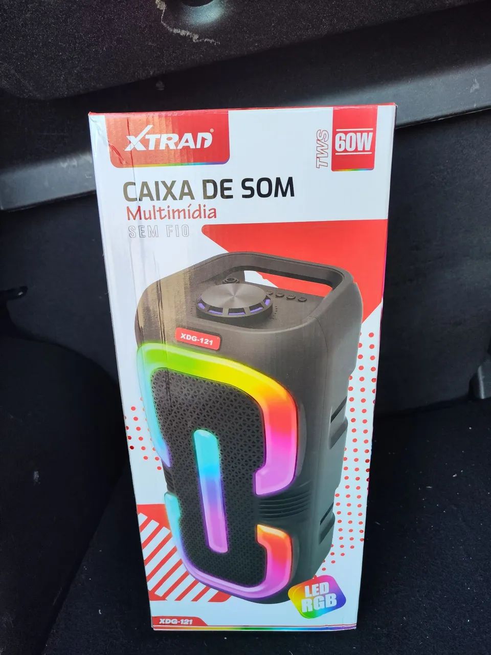Caixa de Som Grande 60W bluetooth Pen drive  - Foto 3