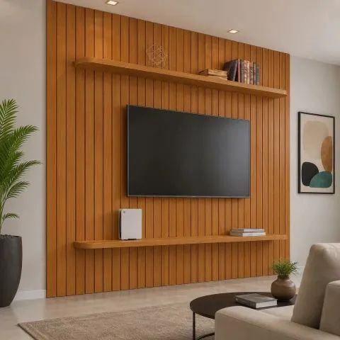 Painel ripado elegante