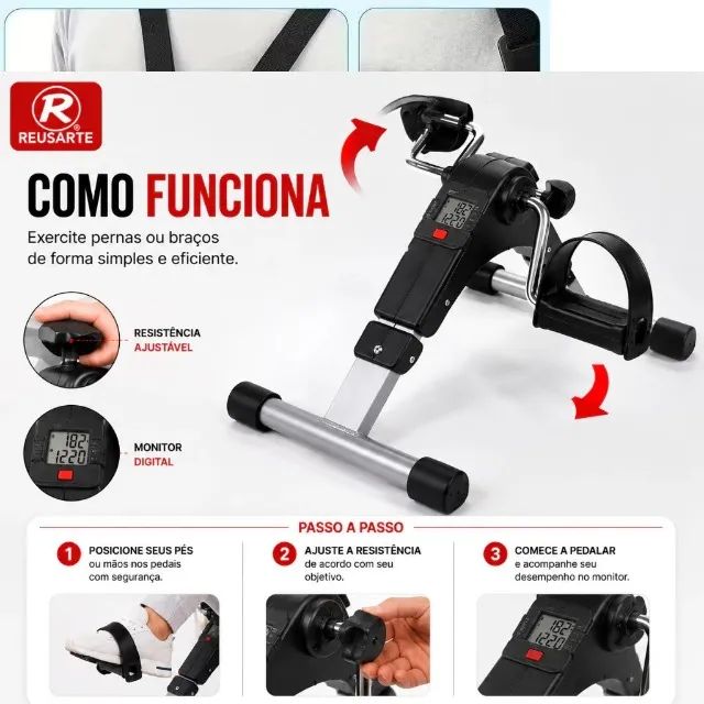 Oferta Imperdível Mini Bike Ergométrica para Braços e Pernas Promoção Shopee - Foto 4