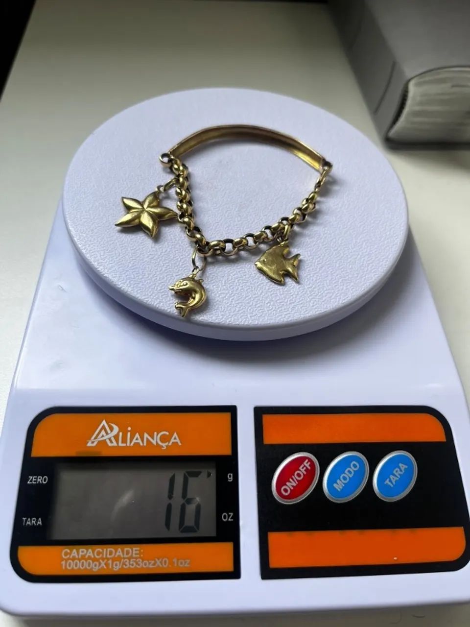 Pulseira de ouro 16 gramas