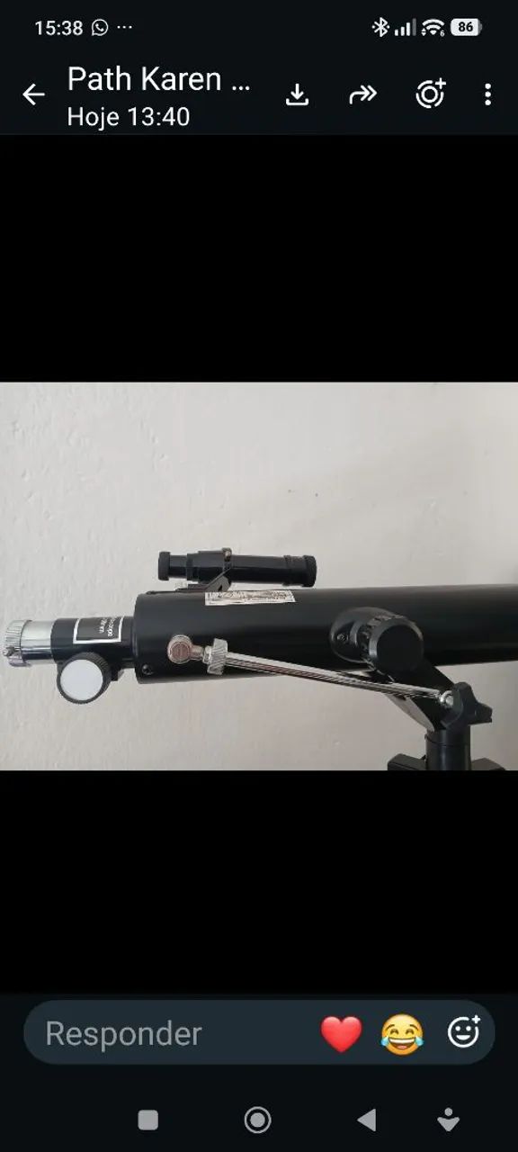 TELESCÓPIO ASTRONÔMICO GLEIKA F70060M COMPLETO  - Foto 4
