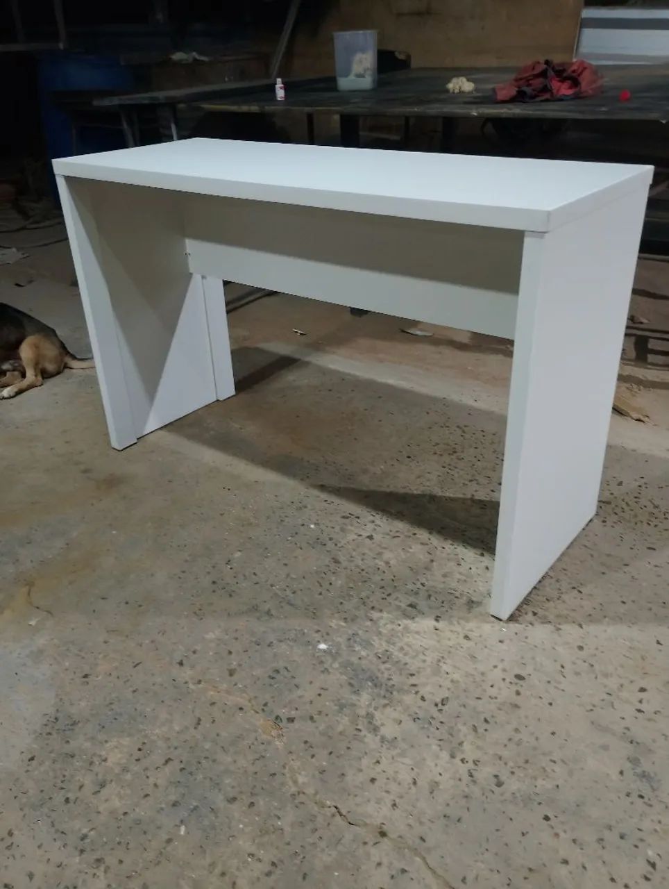 Mesa em MDF branco  - Foto 4
