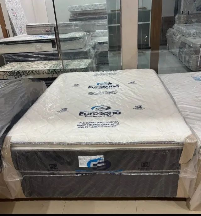 Cama Unibox Casal Diamond Com espuma premium 1.38 x 1.88 - Foto 4