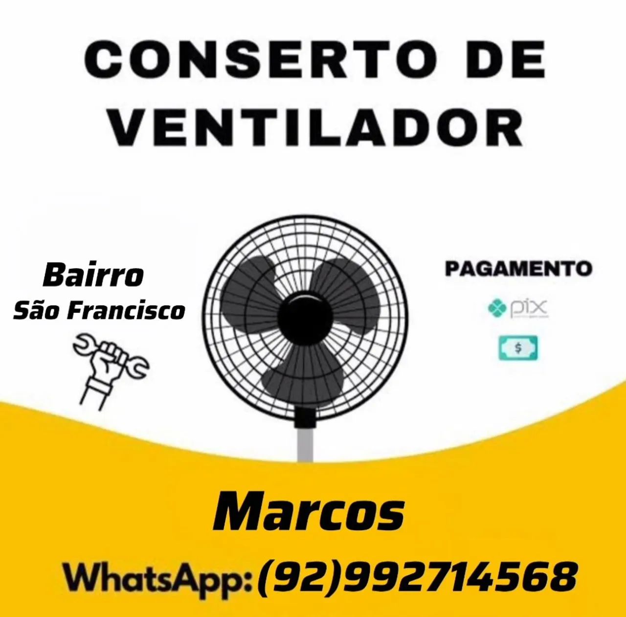 Conserta - se ventiladores em geral 
