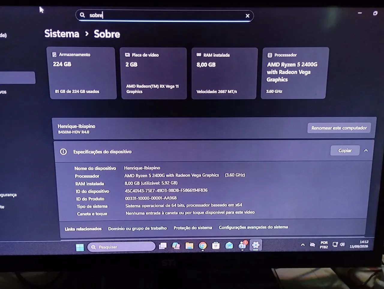 Vendo PC com apenas 1 mês de uso - Foto 2