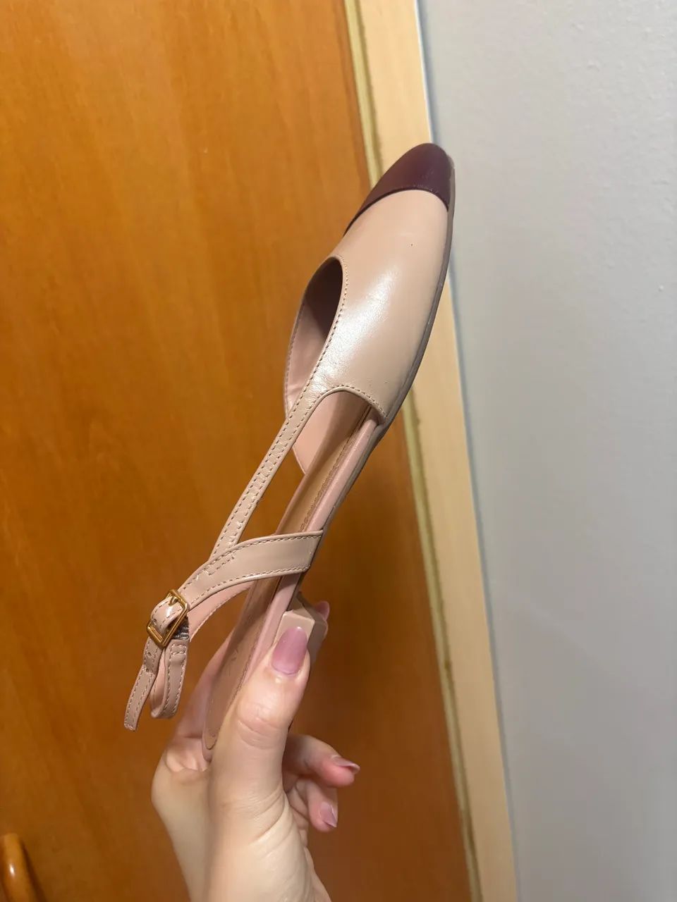 Sapatilha Slingback Arezzo - salto baixo  - Foto 4