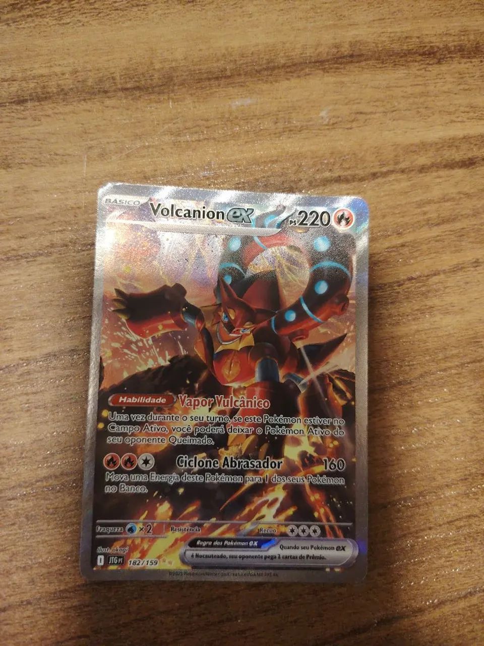 Carta pokemon Volcanion EX