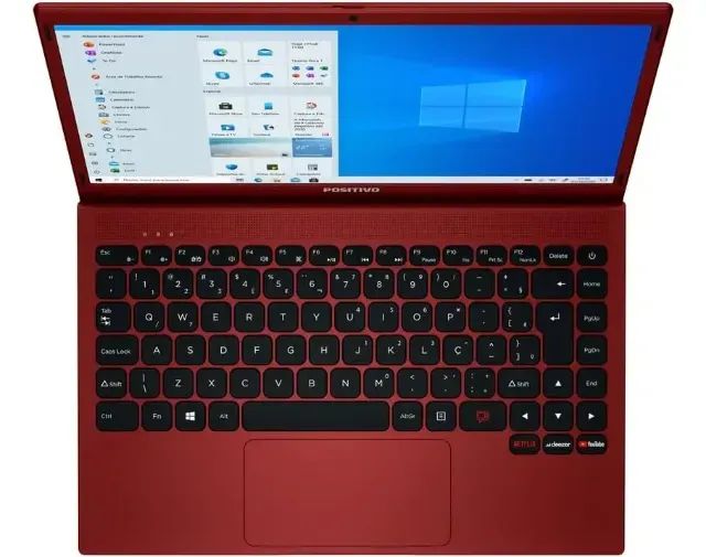 notebook positivo motion q4128ci intel celeron 4gb vermelho (usado) - Foto 2