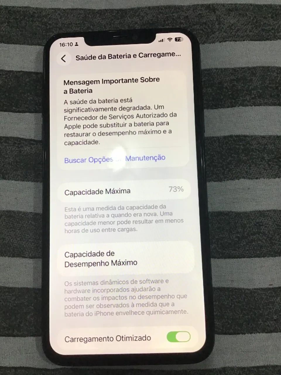 IPHONE 11 PRO MAX 256 GB  SAUDE DA BATERIA 74%  R$ 1.200,00 SOMENTE RETIRADA.  CONTATO 62- - Foto 4