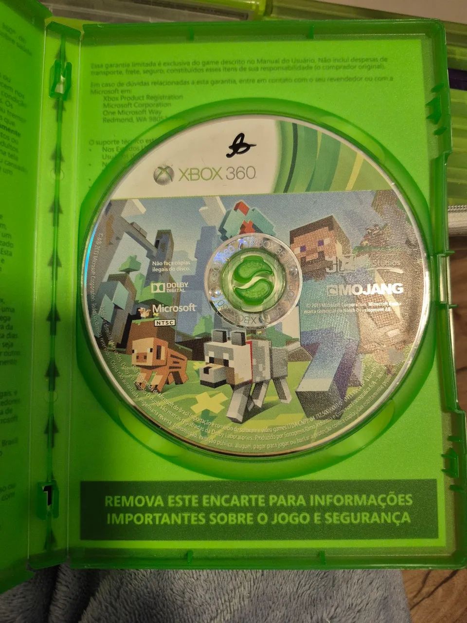 Minecraft xbox 360 Original Sem Riscos