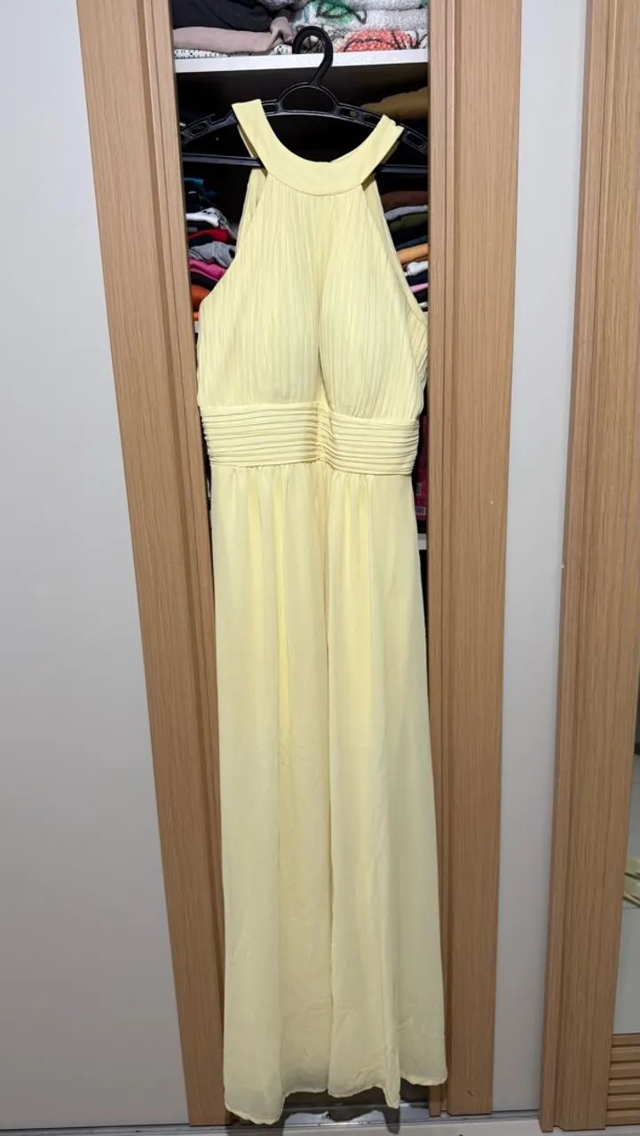 Vestido Amarelo Manteiga  - Foto 4