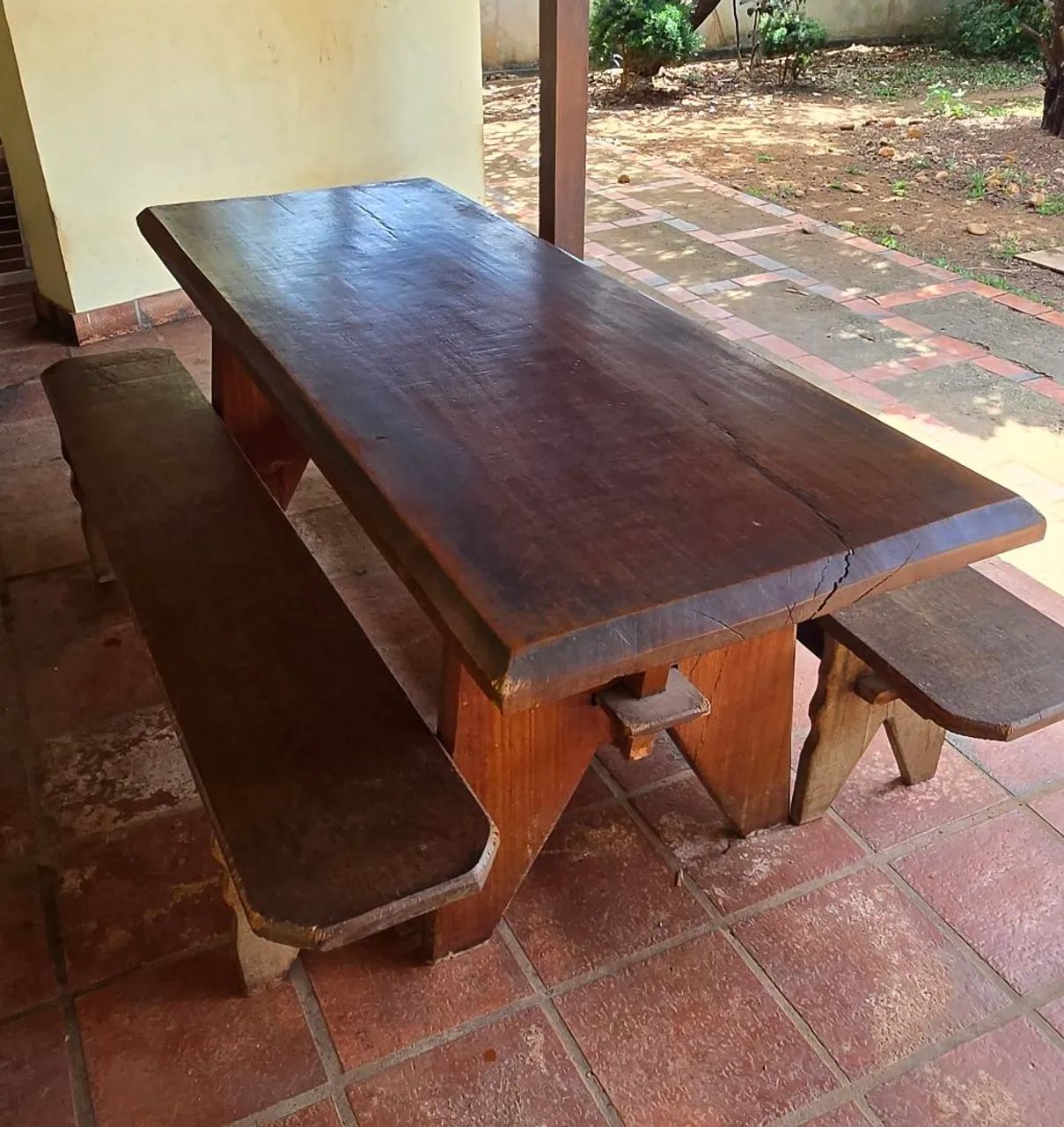 Mesa Rustica de Madeira - Foto 4