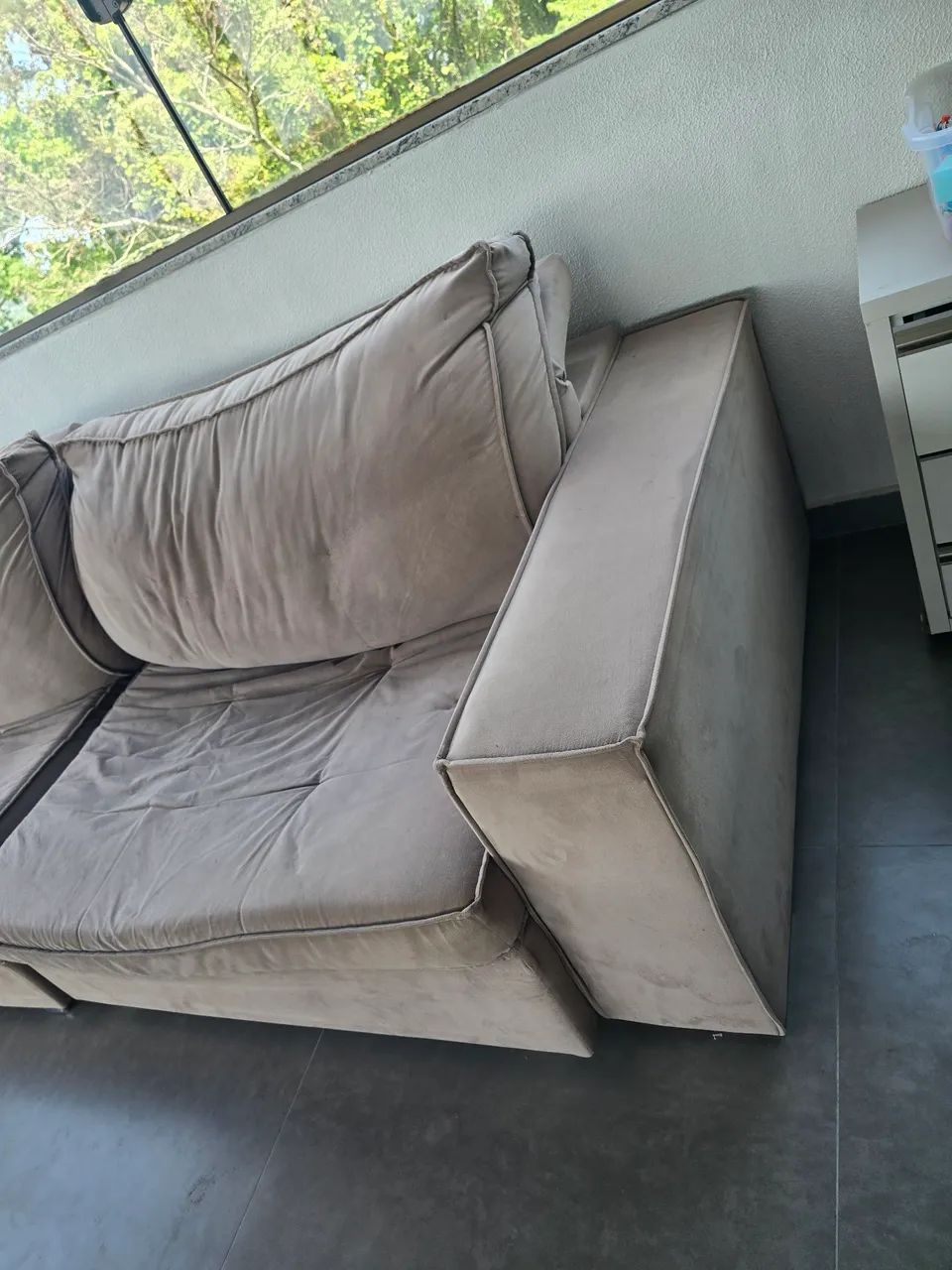 Sofá Enele reclinável. 2,86m x 1,18m.  - Foto 4