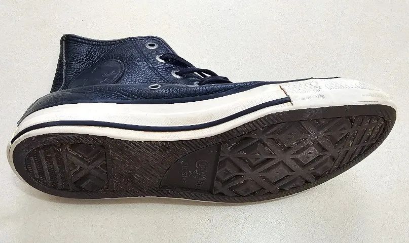 Converse All Star Couro Preto Chuck Taylor - Foto 5