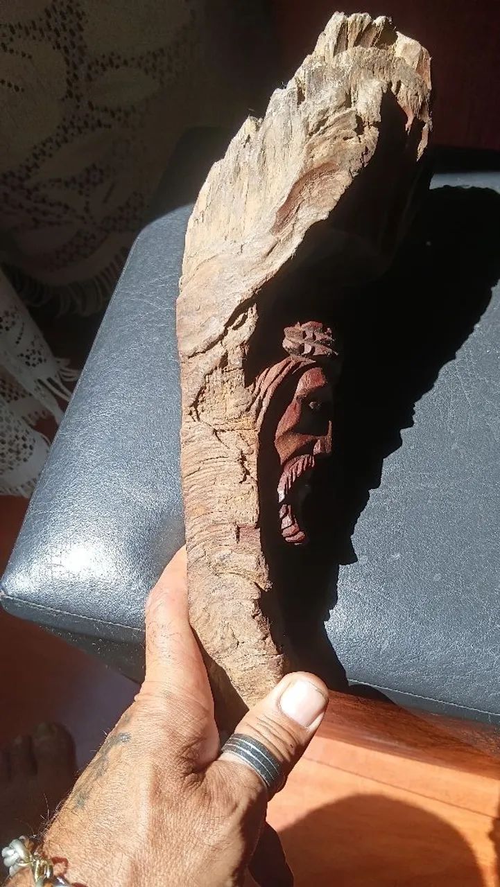 Peça rara! Jesus Cristo em nós de pinho. - Foto 2