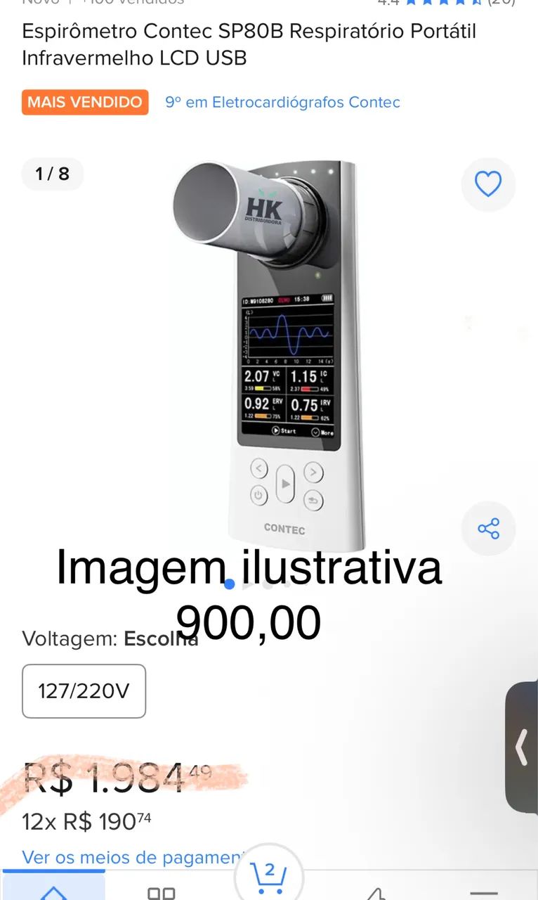 Espirômetro - Foto 2