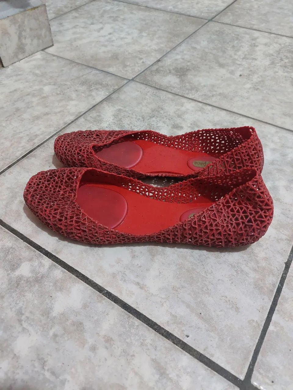 Sandália Vermelha Melissa + Campana