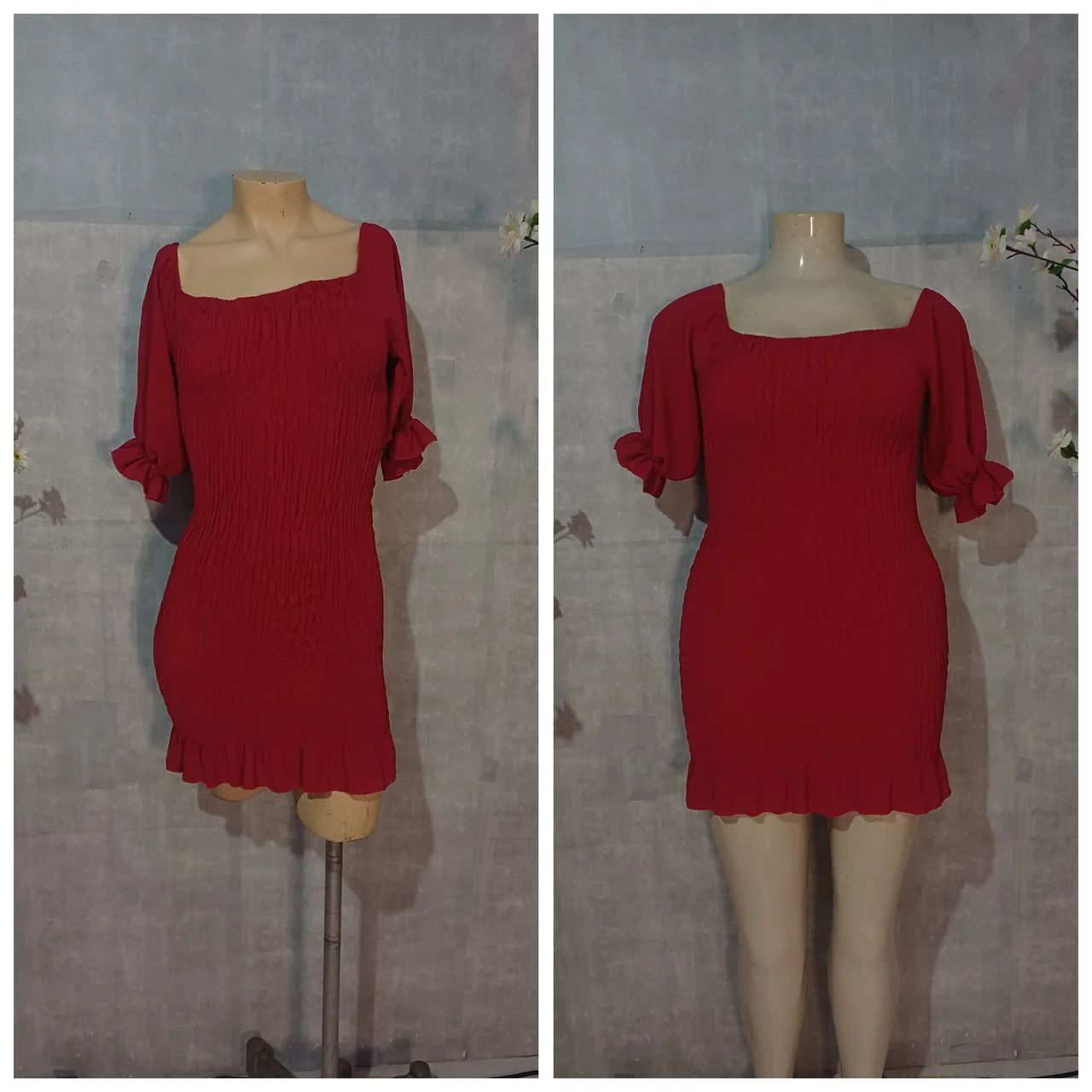 Vestidos curtos ciganinha Slim e Plus  - Foto 2