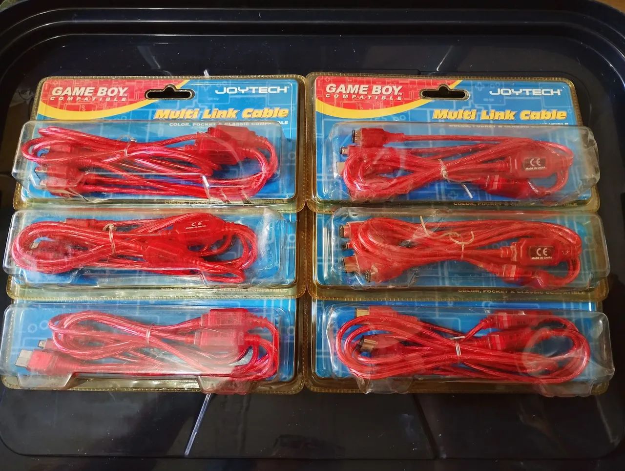 Lote com 6 cabos game link Nintendo Game Boy 