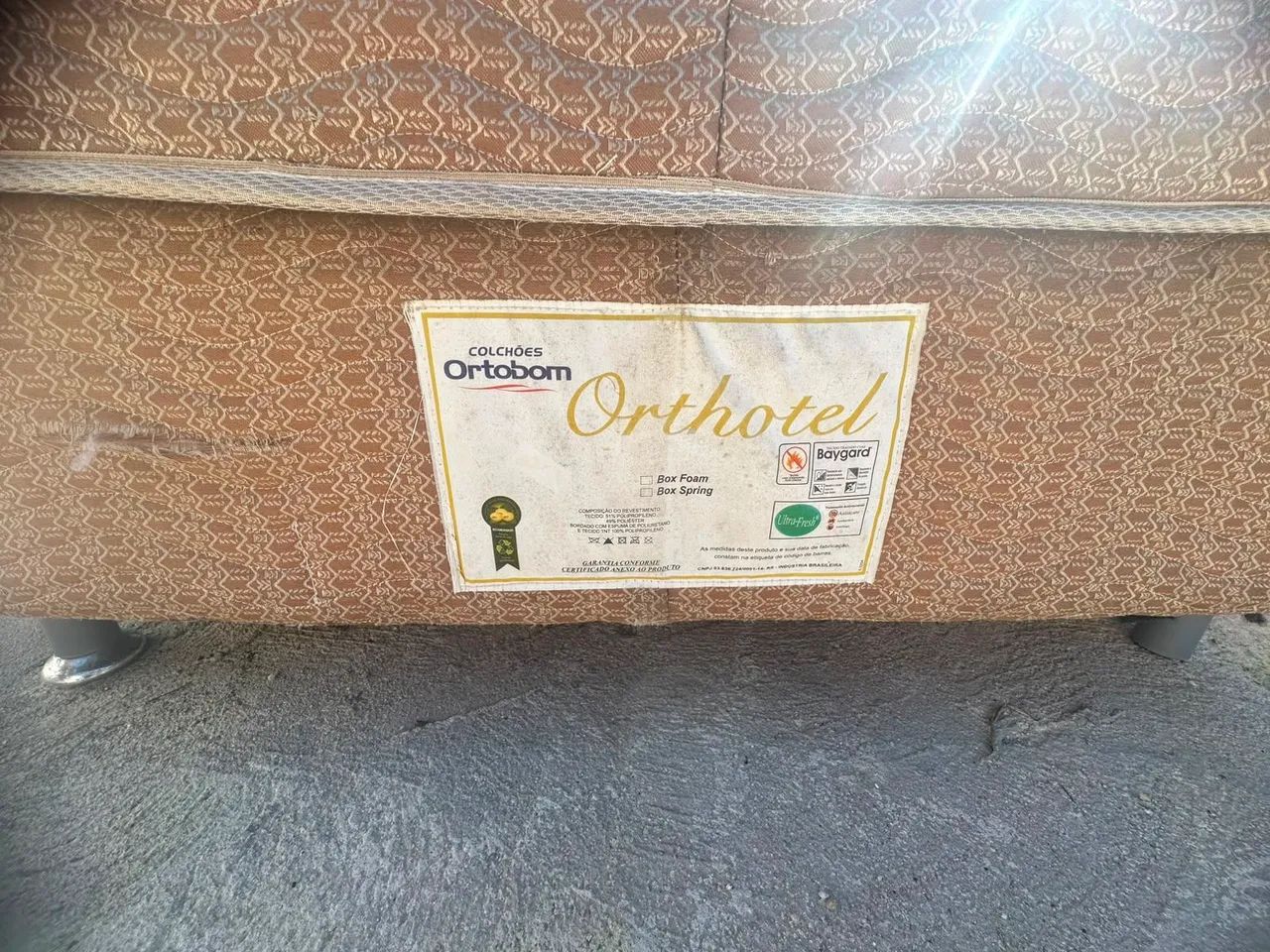 Colchão de Solteiro Ortobom Orthotel com Base Box - Bom Estado - Foto 4