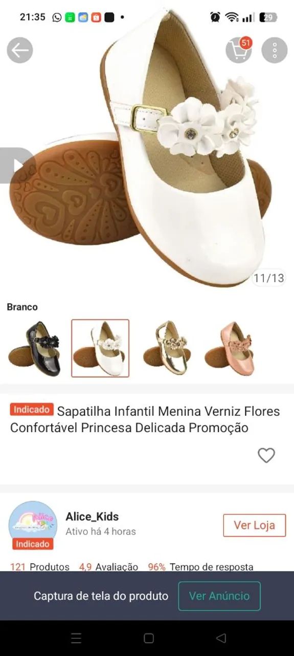Sapatilha infantil  - Foto 2